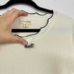 Maison Jules  Cream Black Scalloped Fit Flare Mini Dress Womens XL Preppy Spring Photo 4