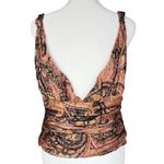 Carmen Marc Valvo Carmen‎ Marc Valvo Sateen and Beaded Evening Top Sz 12 Photo 2