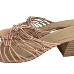 Nordstrom  Signature Leandra Knotted Slide Sandal pink color size 9 Photo 0