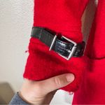 Calvin Klein Red Wool Trench Coat Womens 10 Fall Winter Classic Warm Jacket Photo 8