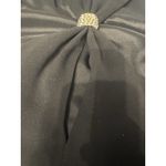 Jones New York Black Sleeveless Cocktail Dress 14 Beaded Detail Knee Length Photo 3