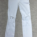 Free People  Womens White Ripped Distressed High Rise Skinny‎ Jeans Size 25 NWT Photo 0
