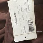 Helmut Lang Twist Snap Front Midi Chocolate Brown Neutral Skirt Size XS Photo 4