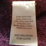 BKE  Size Small Crochet Open Front Cardigan Sweater Combination Deep Burg… Photo 5