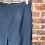 Parisian  Vintage Fine Worsted Wool Black Pleated Midi Skirt Women's Size 14 Photo 1