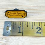 I Just Really Love Musicals Ticket Soft Enamel Pin Yellow Photo 3