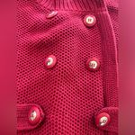 Axcess Red steam punk goth military sweater Size L Photo 2