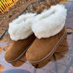 Cliffs By White Mountain Womens Ankle Boots (NWT Slip On Faux Fur Sz 5.5 Photo 2