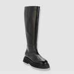 $810 Wandler Women's Black Rosa Leather Knee High Boot Shoes Size 37 Photo 1