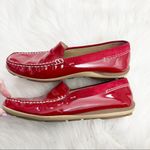 Geox  Red Respira Patent Leather Loafer Flats Photo 4