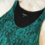EXPRESS Emerald Green Lace Dress Size L Photo 1