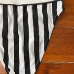 Dixperfect Retro Black & White Stripe High Cut Full Coverage Bikini Bottoms Sz M Photo 4