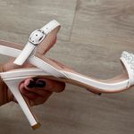 Stuart Weitzman White Pearl Heels Photo 12