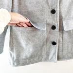 Sanctuary  Fisher Car Long Sleeve Buttoned Chest Pocket Oversized Coat Gray Small Photo 9