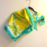 Vera scarf bright yellow and greens square woman’s scarf contemplating style Photo 0