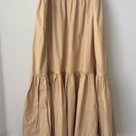 Ganni Organic Cotton Poplin Maxi Flounce Skirt size 42 or 10 Photo 3