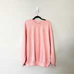 For Love & Lemons NWT Crewneck Fleeced Sweatshirt Pink Small Photo 90