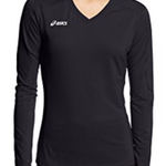 ASICS  Roll Shot Long Sleeve Volleyball Top Black Small NEW Photo 0