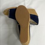 Jack Rogers Jack Rogers Blue and Tan Nautical Wedges Photo 8