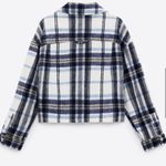 ZARA  cropped plaid overshirt XS Photo 1