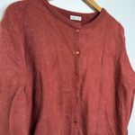 Main Strip  Button Front Sweater Women’s Size Medium Boxy Fit Soft Photo 1
