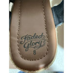 Faded Glory Woman’s  Black Strappy Sling back Open Toe Sandals 8 Photo 5