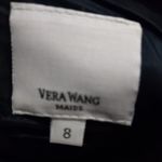 Vera Wang  Maids 8 Strapless Tulle Midnite Blue Formal Maxi Dress Photo 14