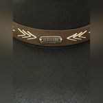 Frye  Faux Leather Felt Southwestern Fedora Black $145 Retail NWT Photo 4