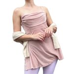 Urban Outfitters  Pink Velvet Draped Fit and Flare Mini Dress Large Photo 1