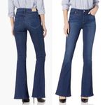 Paige  Denim High Rise Bell Canyon Flare Jeans Dion Dark Wash Size 26 | 2 Petite Photo 1