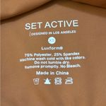 Set Active  light brown off the shoulder sport bra women’s size XS Photo 5