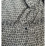 Old Navy Womens small White & Black Floral-Print Square-Neck Tiered Long Sleeve Blouse​ Photo 2