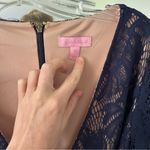 Lilly Pulitzer  Navy Blue Lace Tiki Wrap Romper, Size XS Photo 5