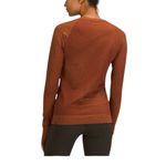Lululemon Rest Less Pullover In Grid Warp Date Brown / Desert Sun Photo 1