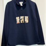 Breckenridge  Halloween Sweatshirt Medium Embroidered Quarter Zip M Appliqué Fall Photo 0