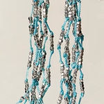 Free People NWT Badlands Dangle Earrings in Seafoam/Silver Photo 0
