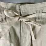 Kensie  Jeans The High Rise Short Women's Size 6/28 Beige Paper Bag Waist Pleated Photo 12