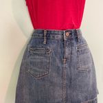 Old Navy Faded Blue Jean A-Line Skirt size 4 in GUC Photo 4