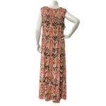 Sunny Leigh Multicolor Geometric Print Casual Sleeveless Maxi Smocked XL Dress Photo 7