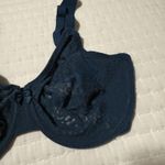 Wacoal  Teal Blue Deep Sea 34DD Halo Lace Unlined Bra Wire 851205 Convertible Photo 7