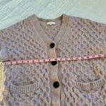 ALC Frank A.L.C. Honeycomb Cable-Knit Wool Cardigan Sweater Small Photo 4