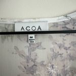 ACOA white floral eyelet bohemian Maxi kimono duster bell sleeves flowy M Size M Photo 2