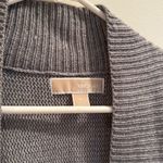 Michael Kors Women Gray Chunky Knit Acrylic Wool Cardigan Buckle Toggle Size XL Photo 3