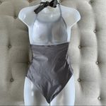 Cupshe Silver Sage 1pc Swimsuit Halter Neck M Photo 2