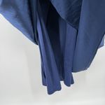 Lulus  Women Memorable Entrance Navy Blue Strapless Satin Maxi Dress Size XL Photo 4