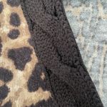 Worth Animal Print Wool Cardigan 🥰 ⭐️ Medium Brown Photo 1