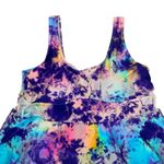 Torrid  Multicolor Tie Dye Swim Dress Tankini One Piece Flowy Skirt 4X Photo 3