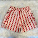 A loves A NWT  Size XS Red/Beige Striped Pleated Drawstring Shorts NEW Photo 2