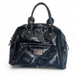 Guess Vintage Y2K 90’s Black Women's Satchel Bag - Ostrich Pattern Photo 0