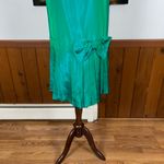 Gorgeous Vintage 1960s Iridescent Taffeta Mini Dress! Green Size 14 Photo 2